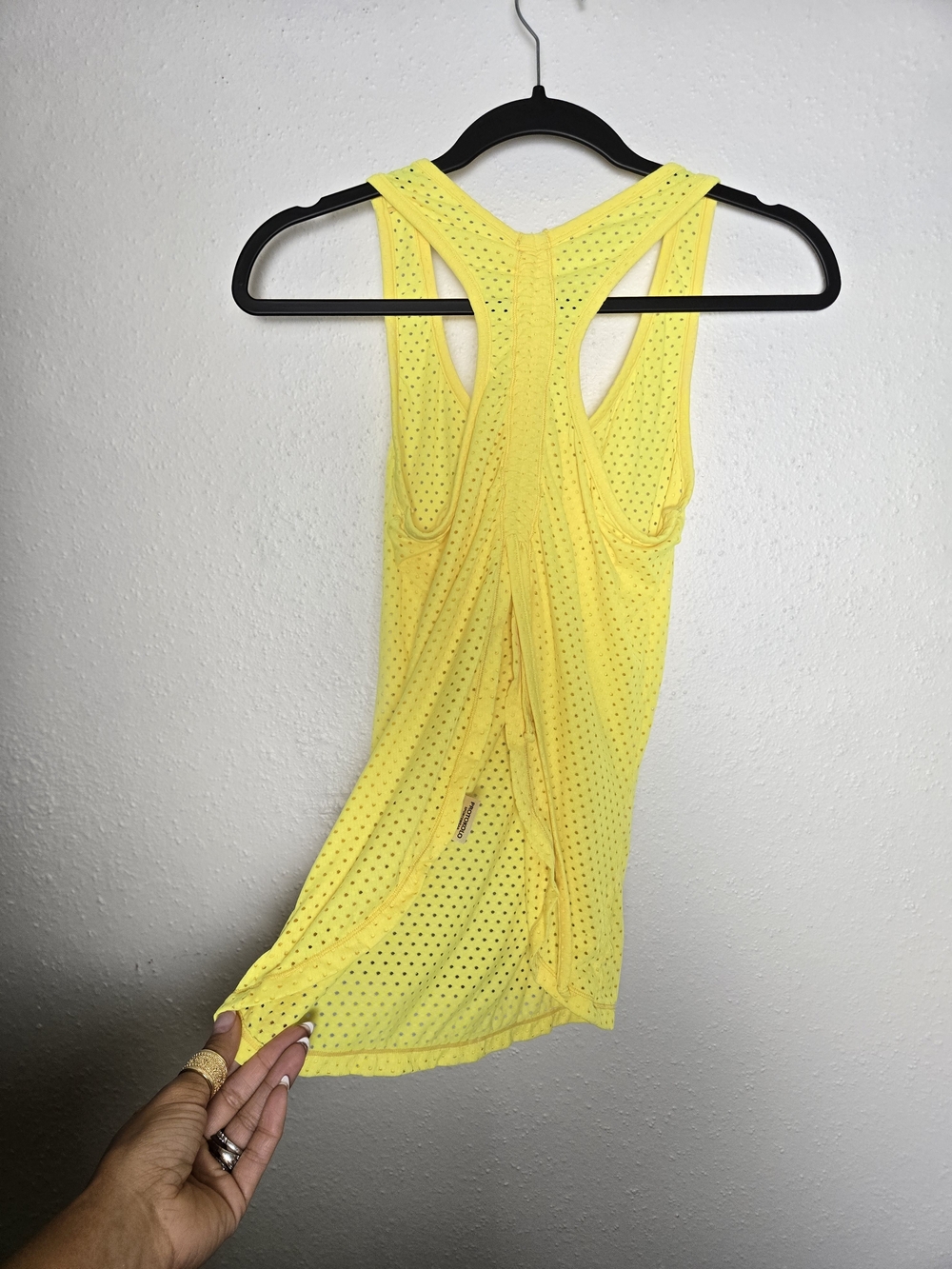 Neon Yellow Mesh Racerback Tank Protokolo - Picture 3 of 4